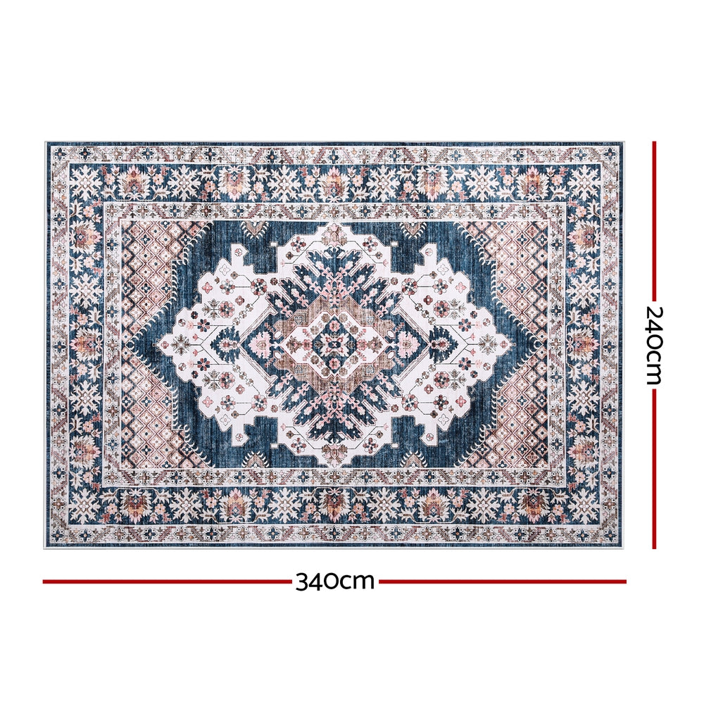 Persiana Persian Washable Rug – Blue – 240 × 340 cm