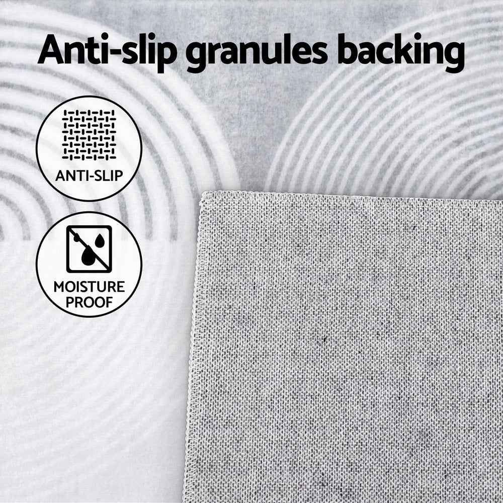 Ember Plush Area Rug – White – 120 × 160 cm