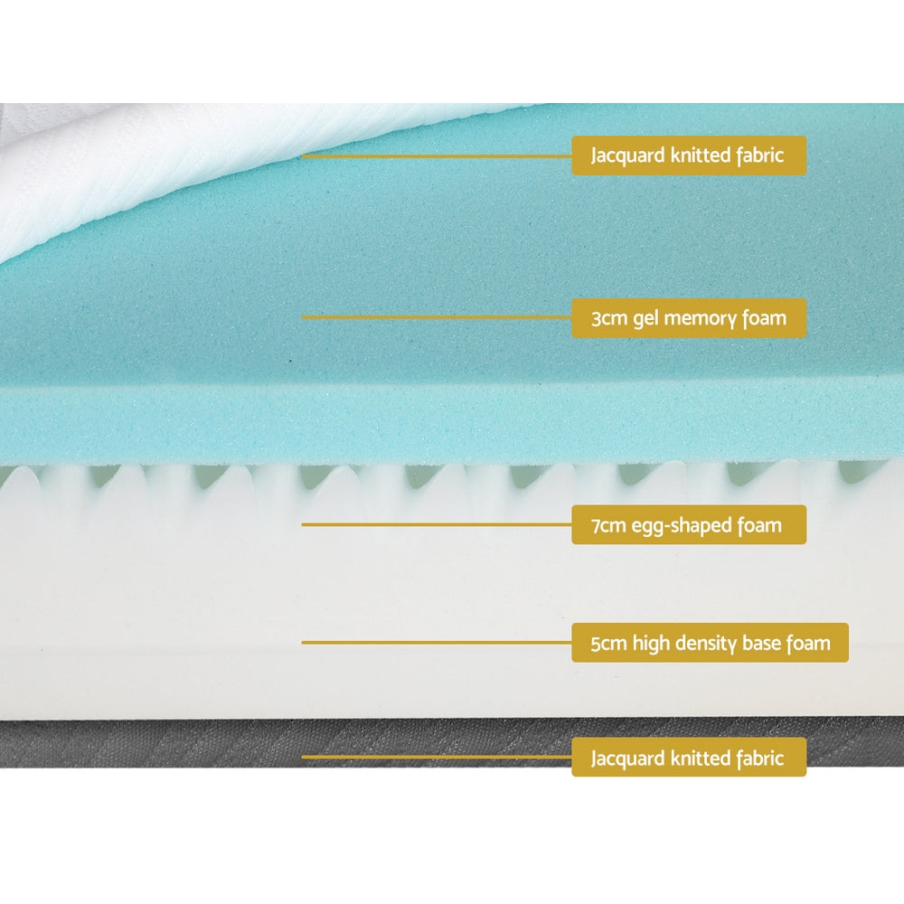 SleepCraft Gel Foam Mattress – Medium – Single