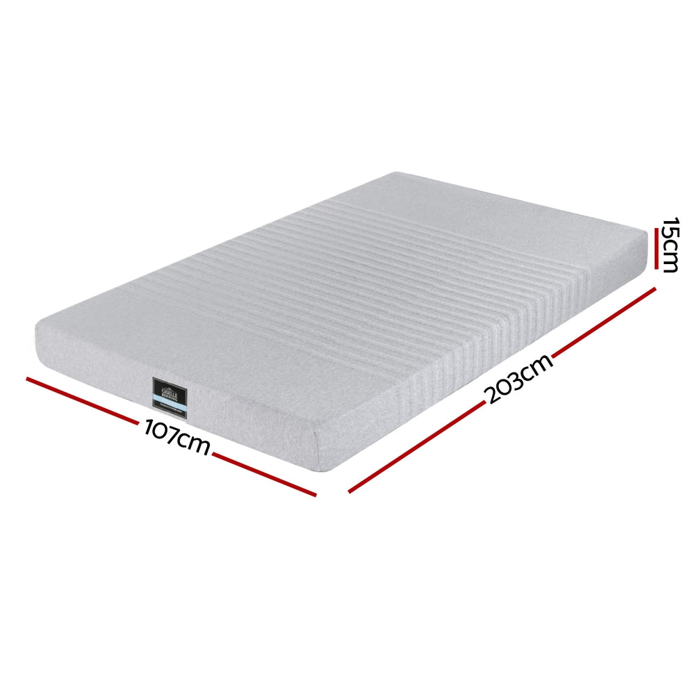 Breathe Gel Memory Foam Mattress – Grey / Charcoal – King Single