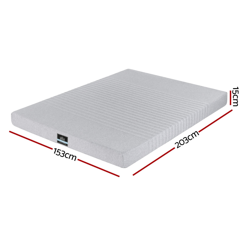 Nightfall Gel Memory Foam Mattress – Grey / Charcoal – Queen