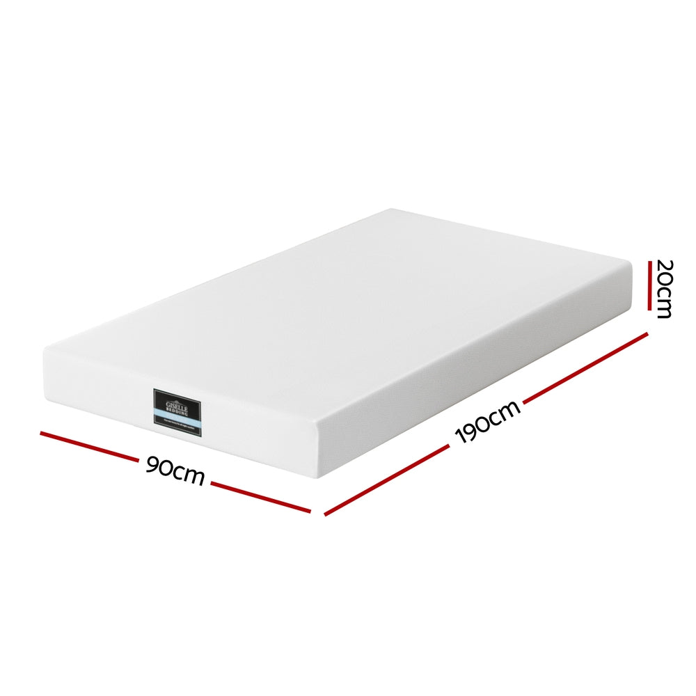 Tranquil Gel Foam Mattress – White – Single