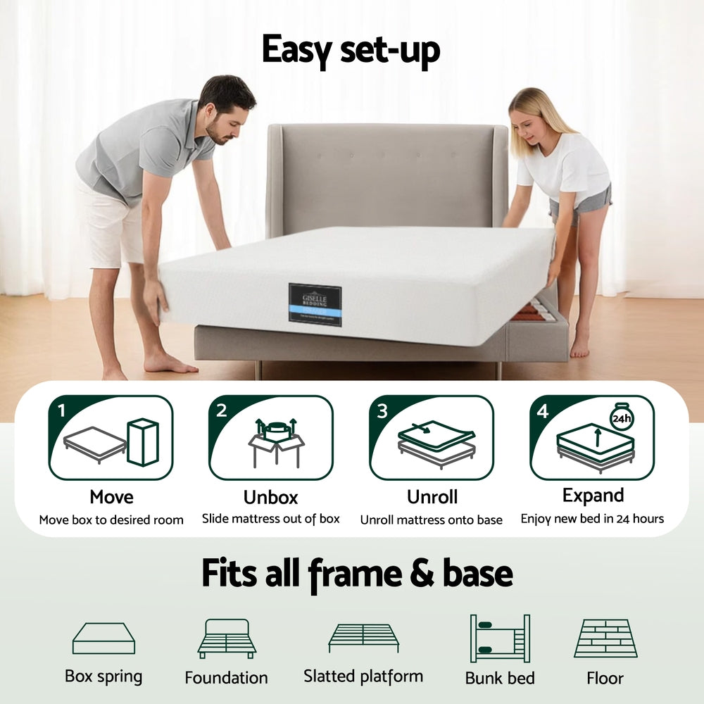 Tranquil Gel Foam Mattress – White – Single