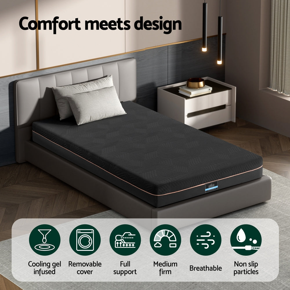 Breathe Gel Foam Mattress – White – King Single