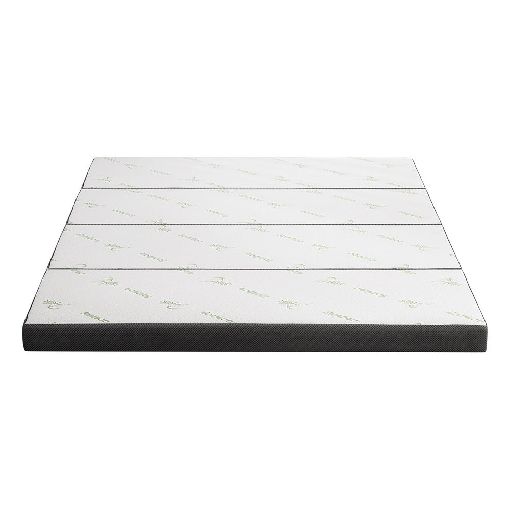 Serano Foldable Bamboo Mattress – White – Queen