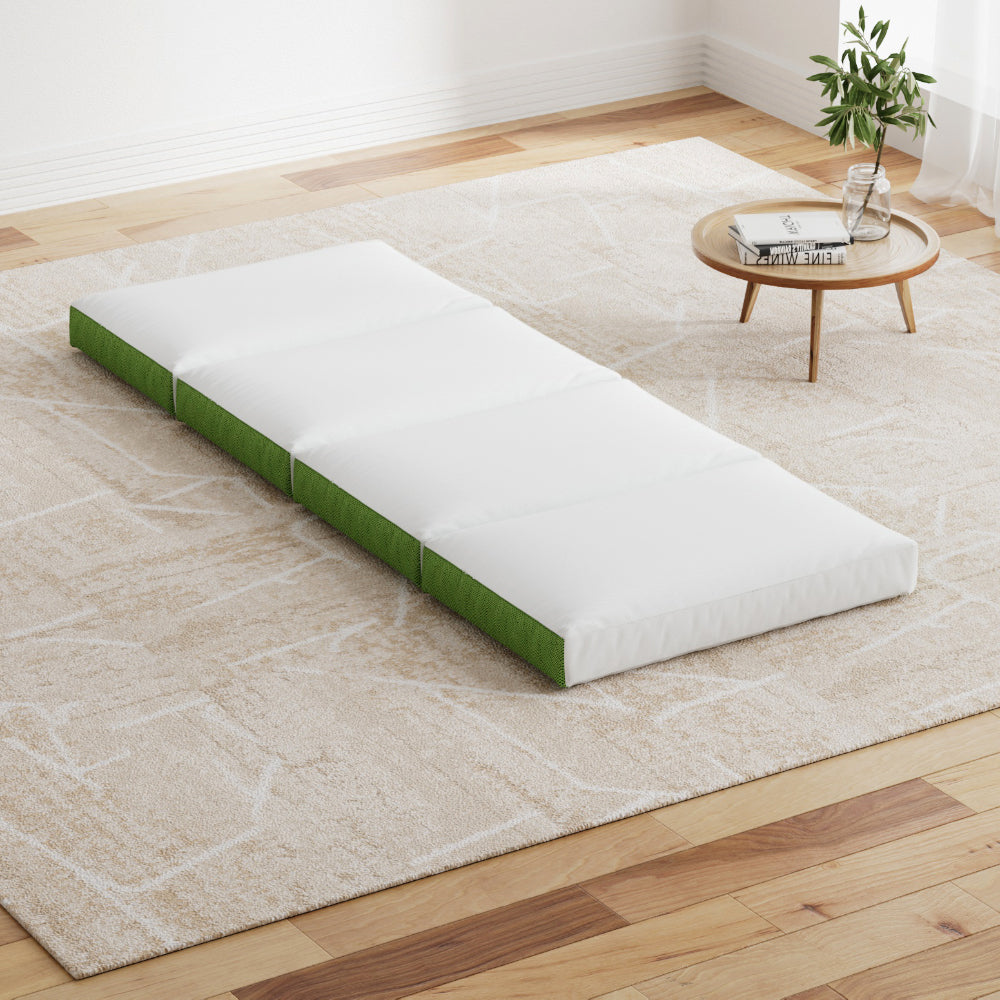 Foldable Mattress Folding Foam Green – Single