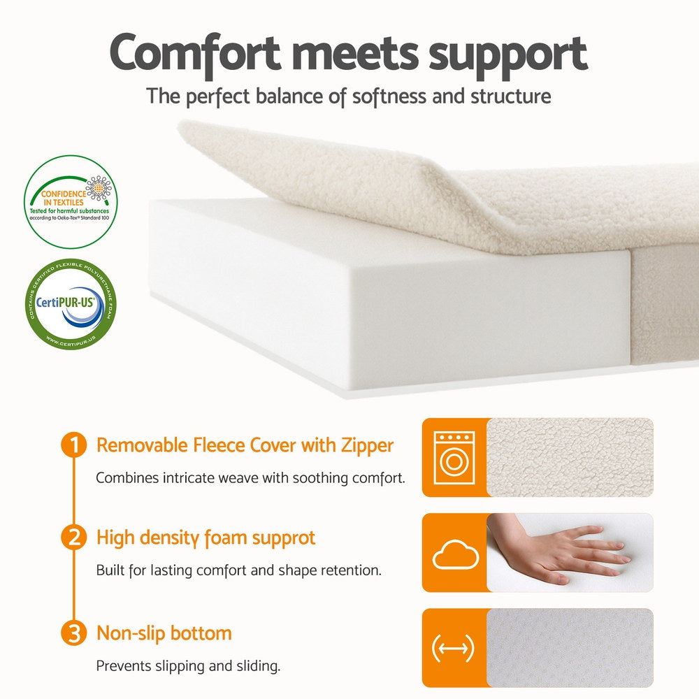 CozyNest Memory Foam Mattress – White – Kids