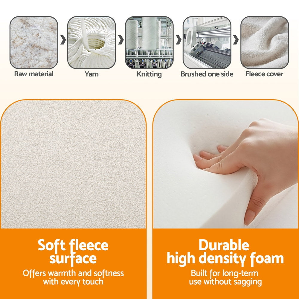 CozyNest Memory Foam Mattress – White – Kids