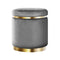 Round Velvet Foot Stool – Charcoal