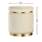 Round Velvet Foot Stool – Cream
