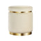 Round Velvet Foot Stool – Cream