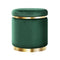 Round Velvet Foot Stool – Green
