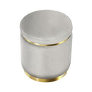 Round Velvet Foot Stool – Grey