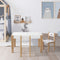 3 PCS Kids Table and Chairs Set w/Chalkboard and Toy Storage