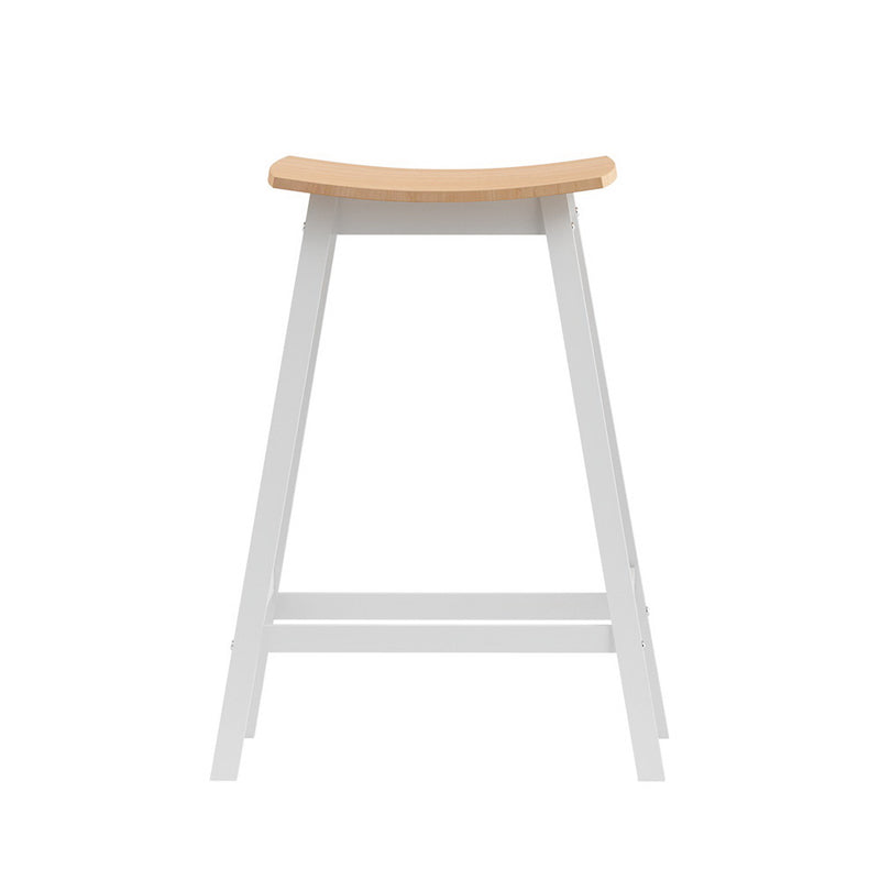 Set of 2 - Oak Bar Stools