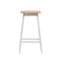 Set of 2 - Oak Bar Stools