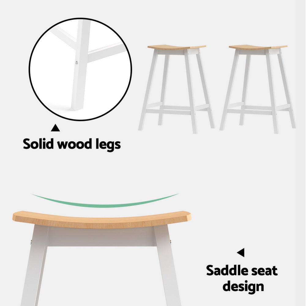 Haven Bar Stools – Oak – Set of 4