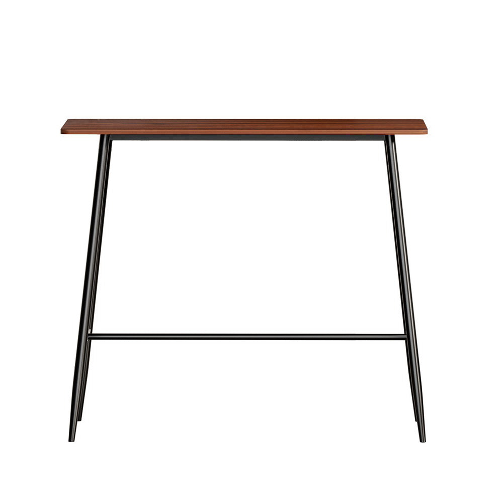 Halle Industrial Bar Table – Oak & Black – 120 cm