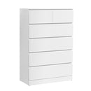 6-Drawer Chest – PEPE Series, White Finish