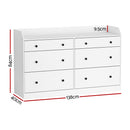 6-Drawer Chest – PETE Series, White Finish