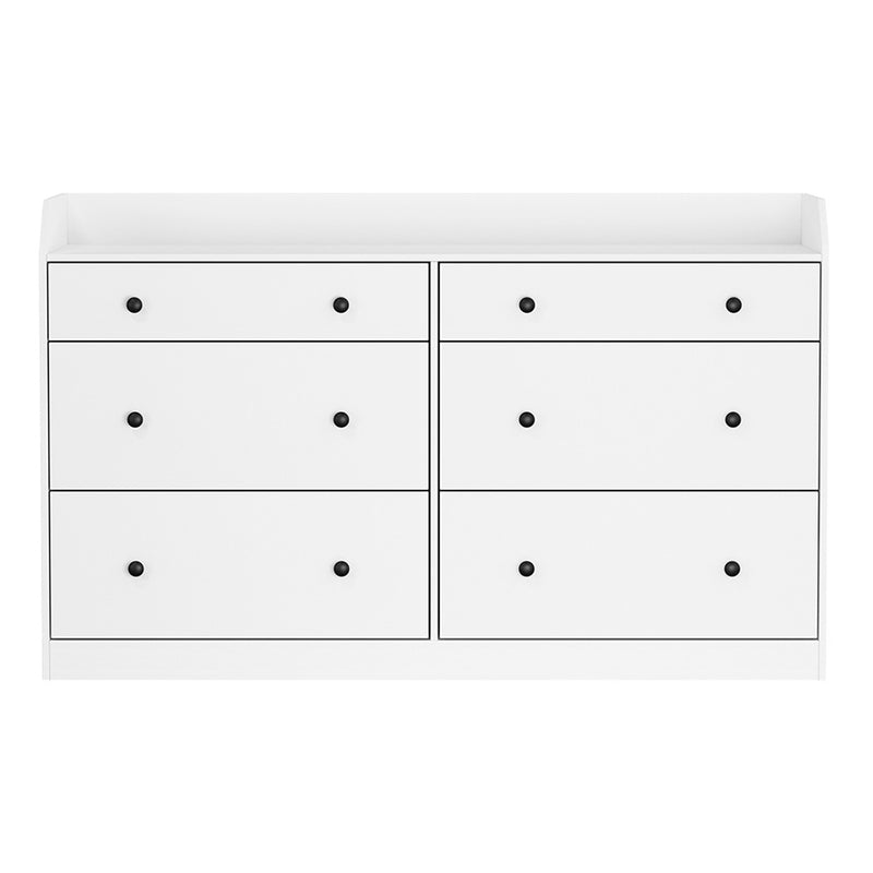 6-Drawer Chest – PETE Series, White Finish