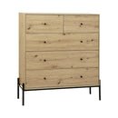 5-Drawer Chest – ARNO Series, Pine Wood