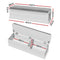 Blanket Storage Ottoman – 140cm Fluted Grey