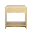 Artiss Bedside Table Drawer Open Shelf Pine