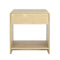 Artiss Bedside Table Drawer Open Shelf Pine