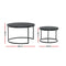 Nesting Coffee Tables – Set of 2, Marble Effect