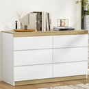 Rowan 6 Chest of Drawers Cabinet Dresser Table Tallboy Storage Bedroom White