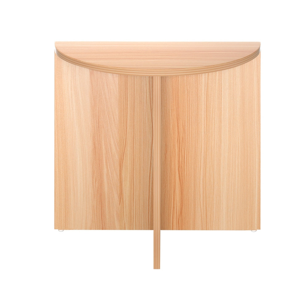 Elva Semi-Circle Coffee Table – Pine – 48 cm