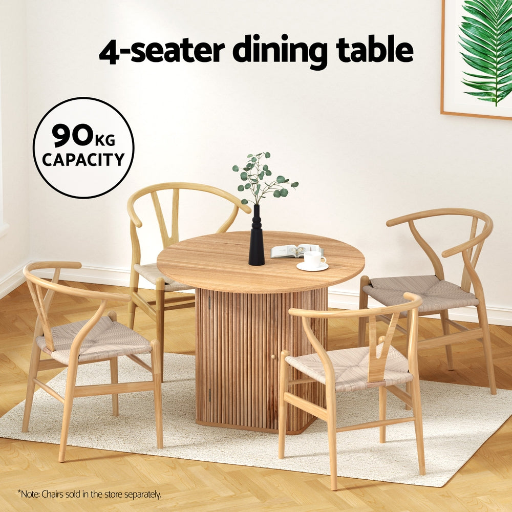 Linden 1M Dining Table – Pine – 100 cm