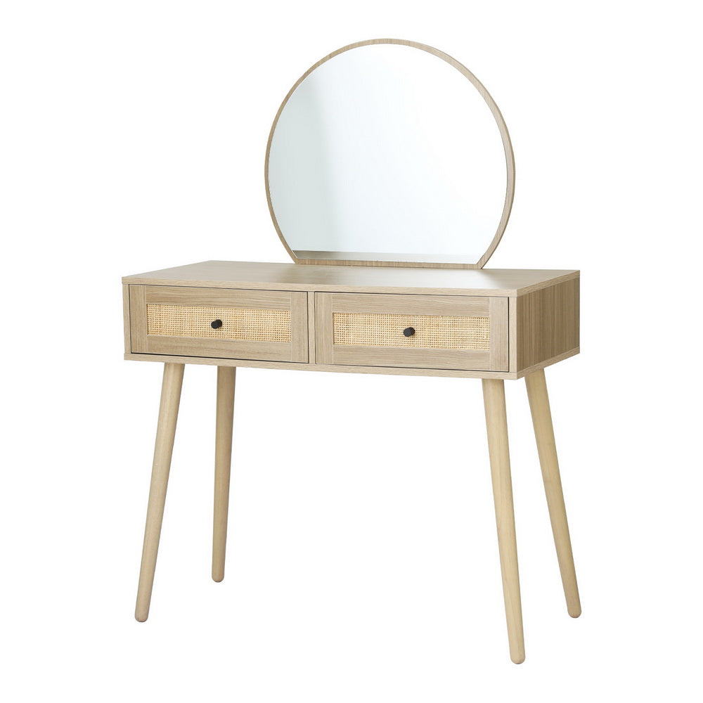Frances Rattan Dressing Table – Wood