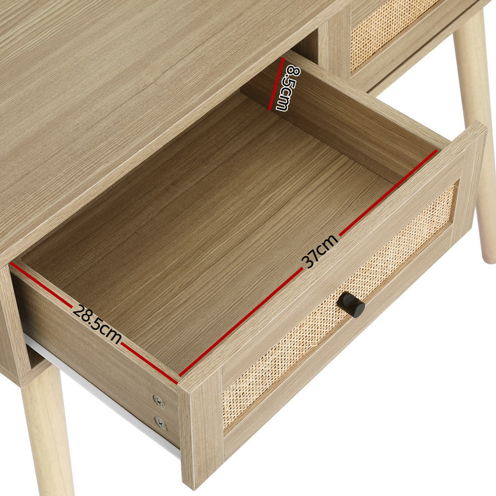 Frances Rattan Dressing Table – Wood