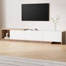 Arlo TV Cabinet Entertainment Unit Stand Extendable White Oak
