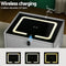 Smart Bedside Table with Wireless Charging – Grey