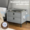 Smart Bedside Table with Wireless Charging – Grey