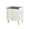 Bedside Table – Wireless Charging, White