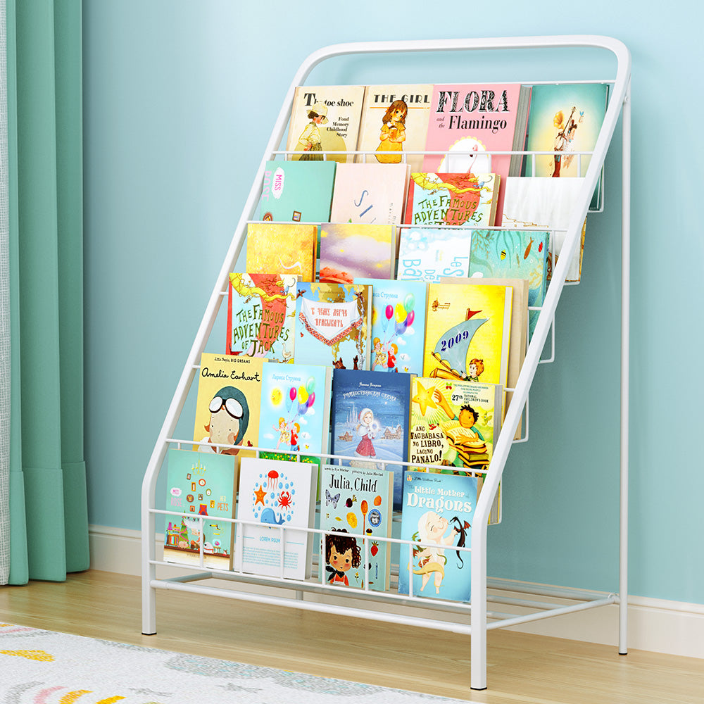 Nova 6 Tiers Kids Bookshelf Magazine Rack Children Bookcase Organiser Foldable