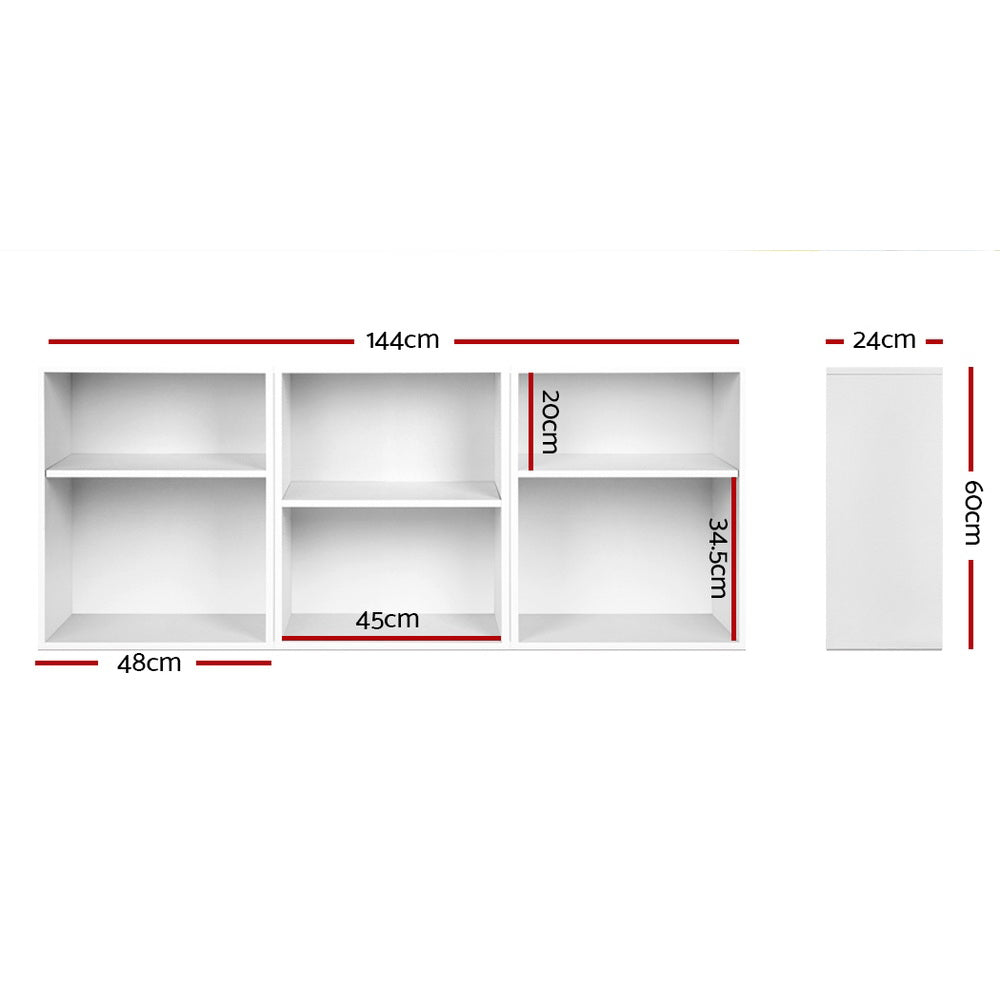 Vena Cube Bookshelf – White – Set of 3