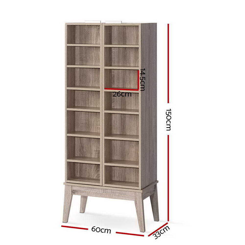 Camden Bookshelf Storage Rack – Oak – 150 cm
