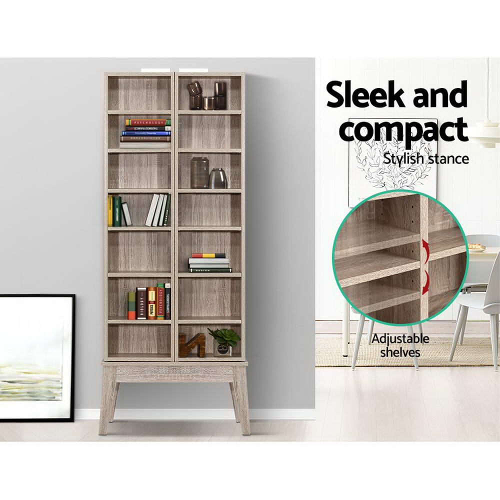Camden Bookshelf Storage Rack – Oak – 150 cm