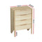 4-Drawer Tallboy Chest – INEZ Series, Pine Finish