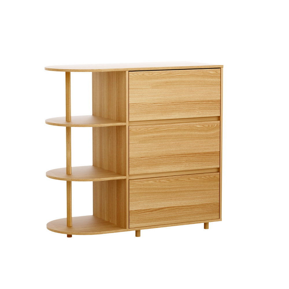 Hudson 3 Drawer Storage Unit – Pine – Large