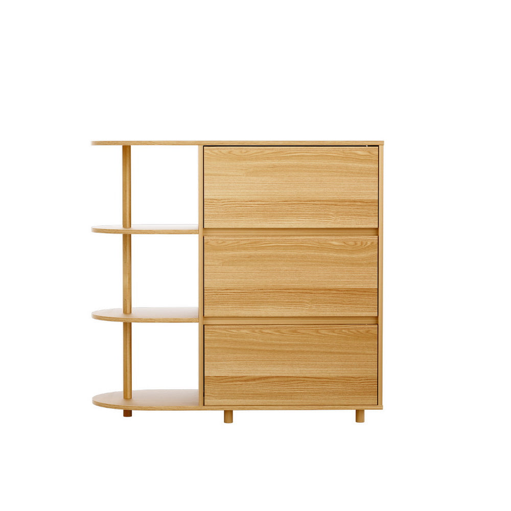 Hudson 3 Drawer Storage Unit – Pine – Large