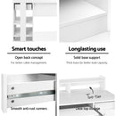 Computer Desk Cabinet - White 100CM