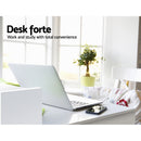 Computer Desk Cabinet - White 100CM