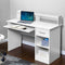 Computer Desk Cabinet - White 100CM