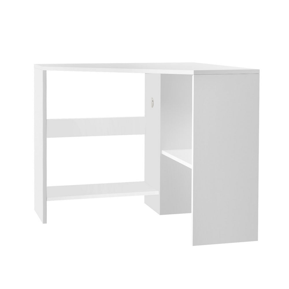 Walton Corner Computer Desk – White – L-Shape
